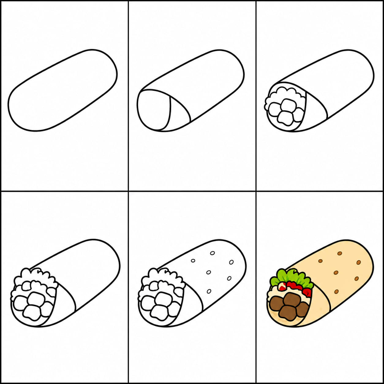 Good burrito Drawing Ideas