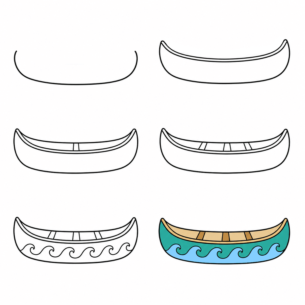 Good canoe Drawing Ideas