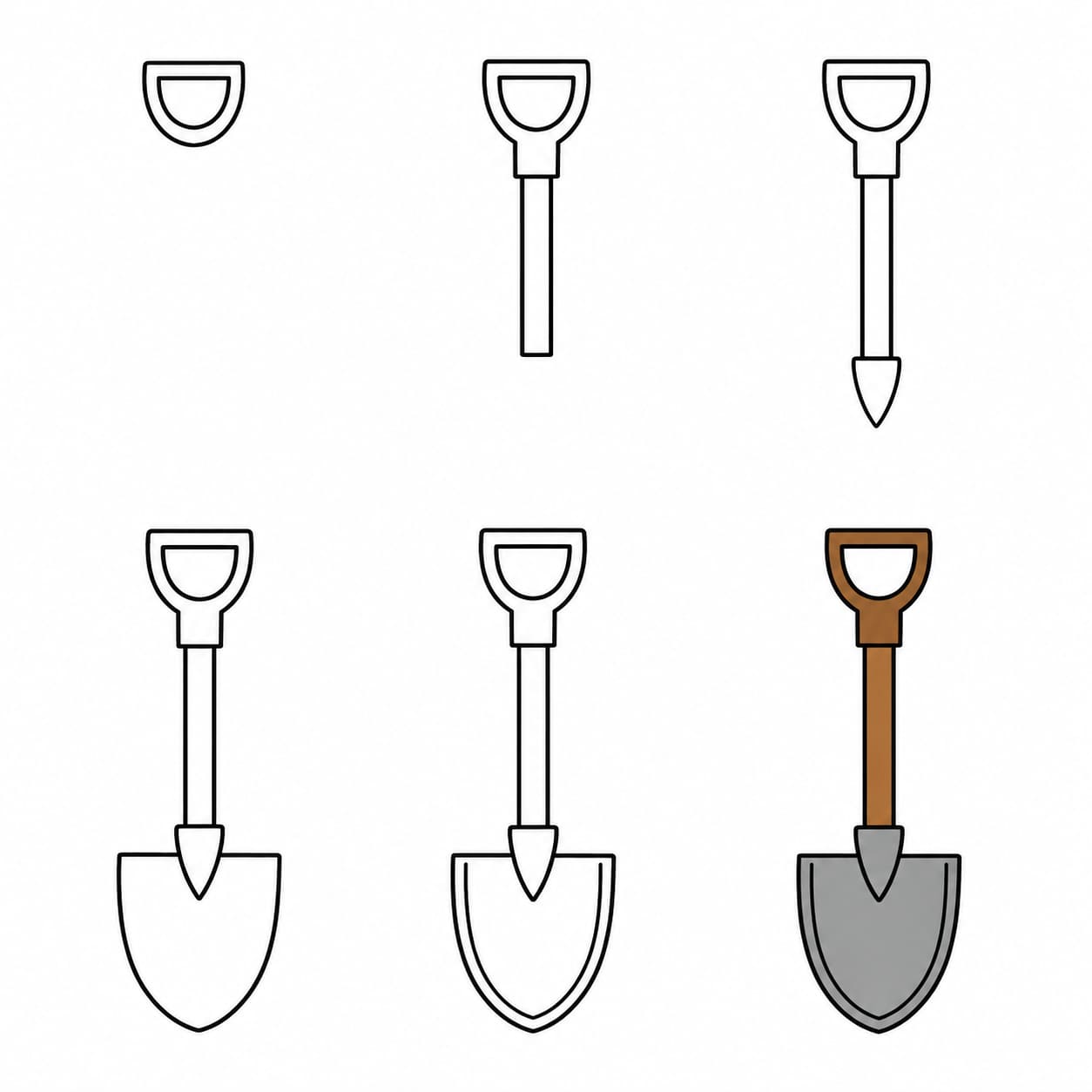Hand shovel Drawing Ideas