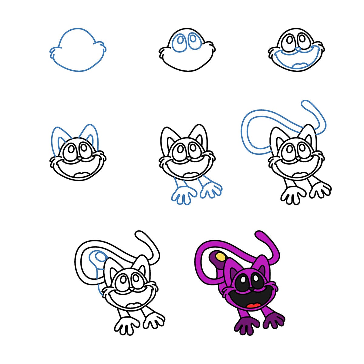Happy Catnap Drawing Ideas