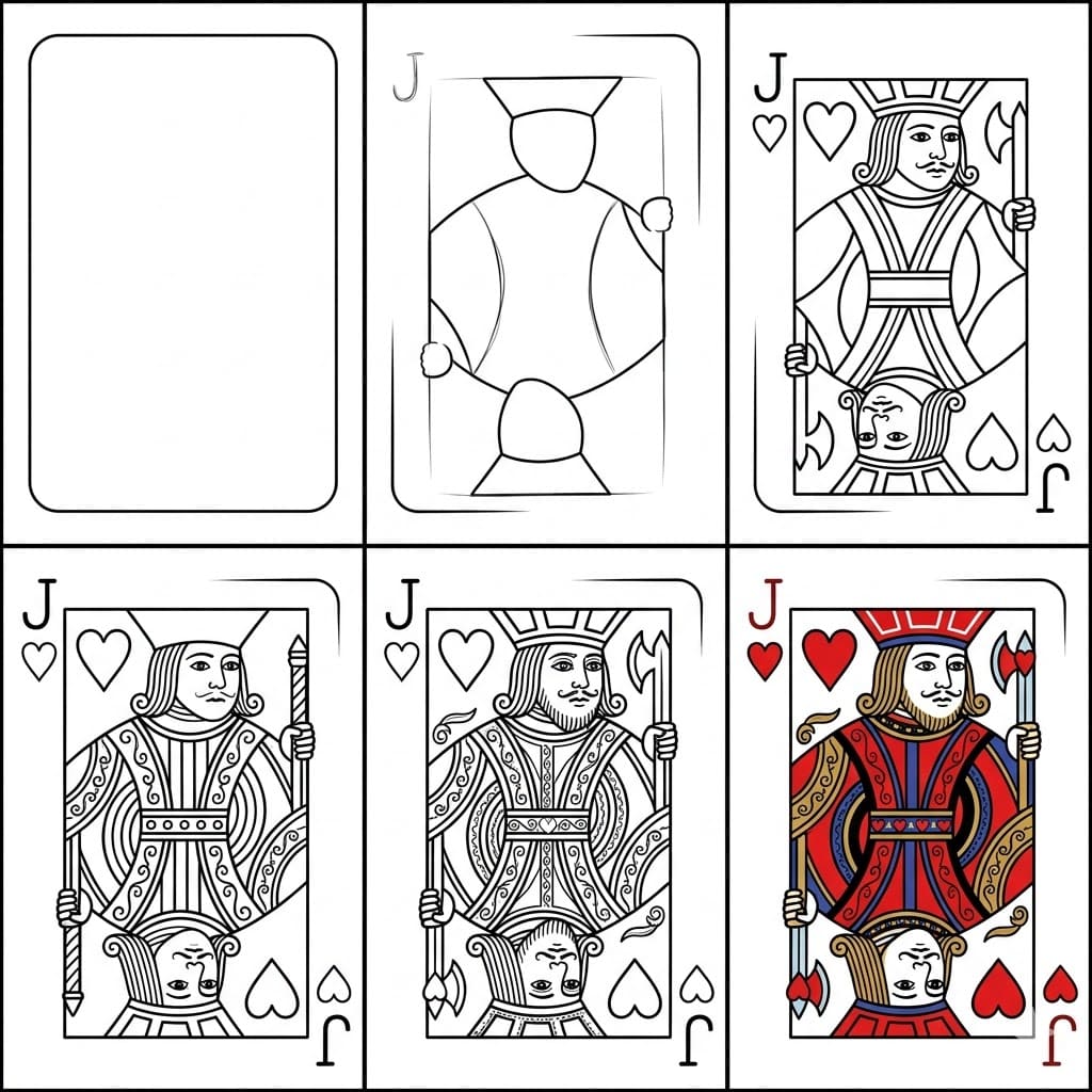 Jack of Hearts Drawing Ideas