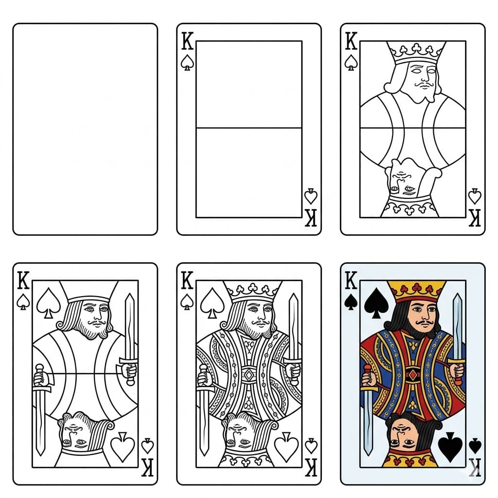 King of Spades Drawing Ideas