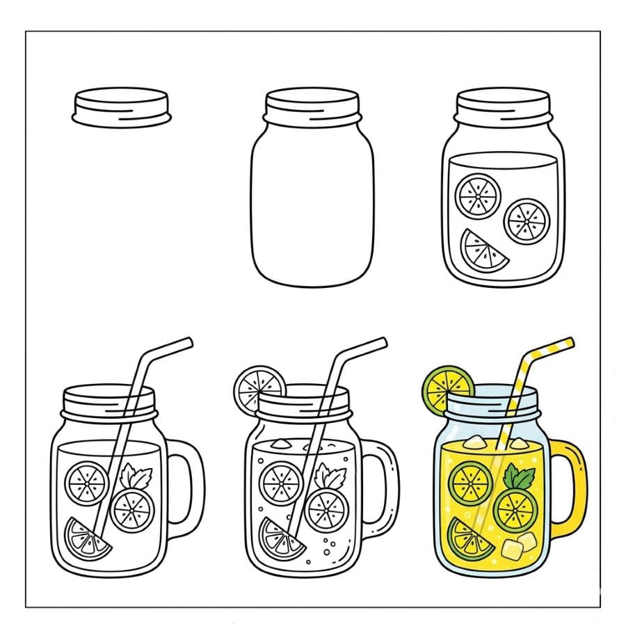 Lemonade Drawing Ideas