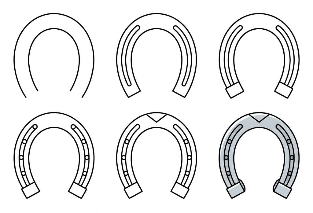 Metal Horseshoe Drawing Ideas
