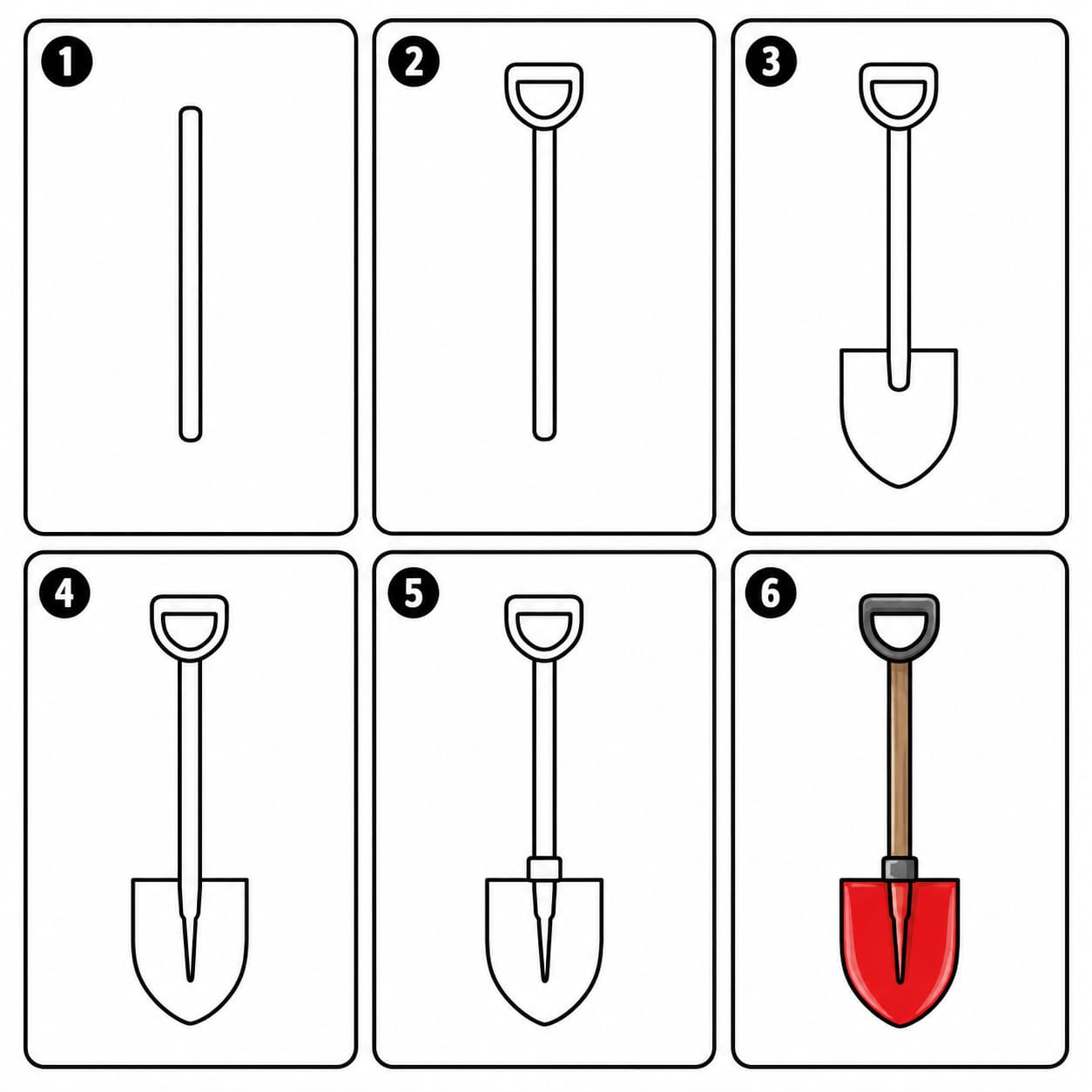 Metal shovel Drawing Ideas