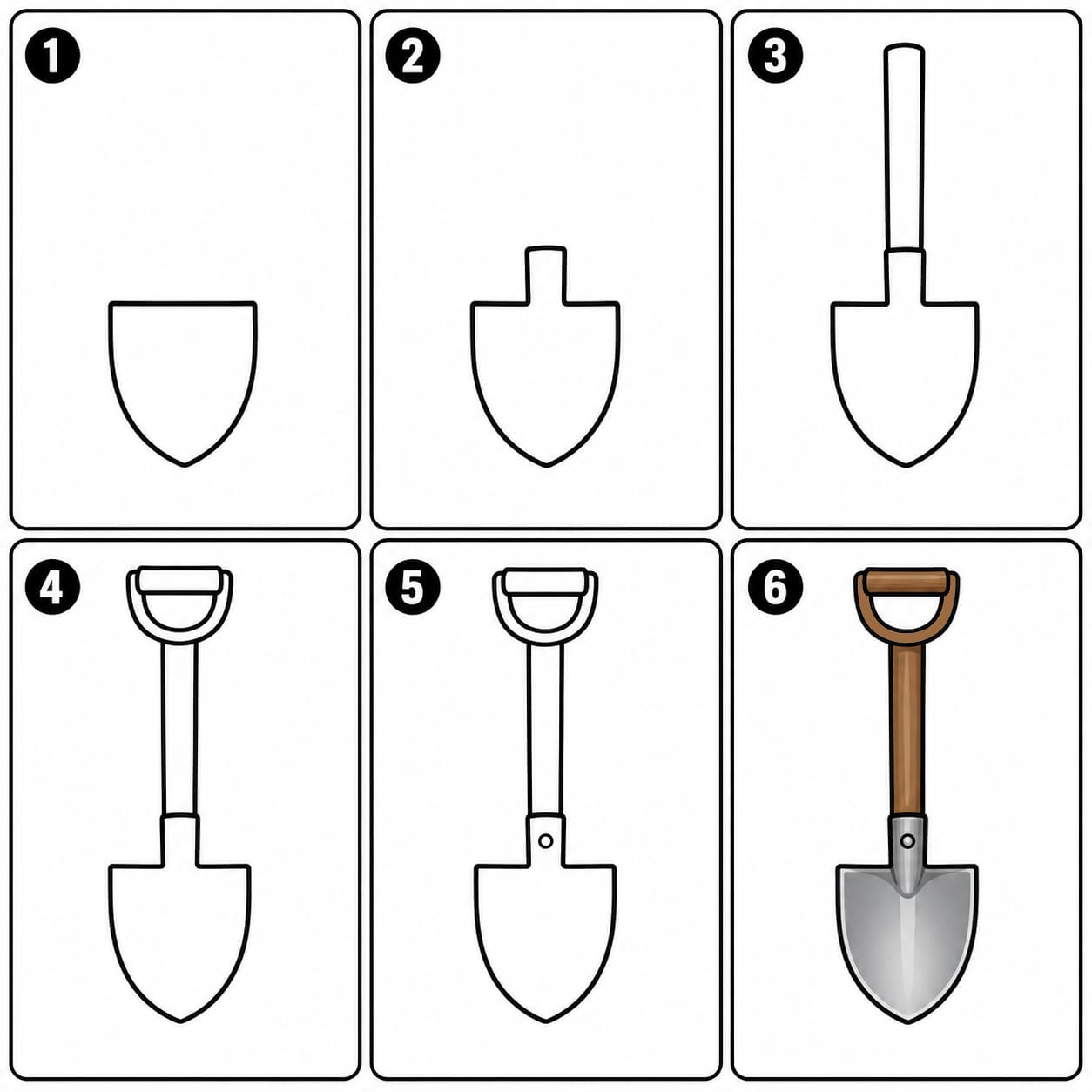 Mini shovel Drawing Ideas