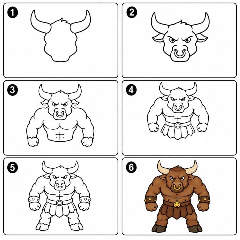 Mythical Minotaur Drawing Ideas