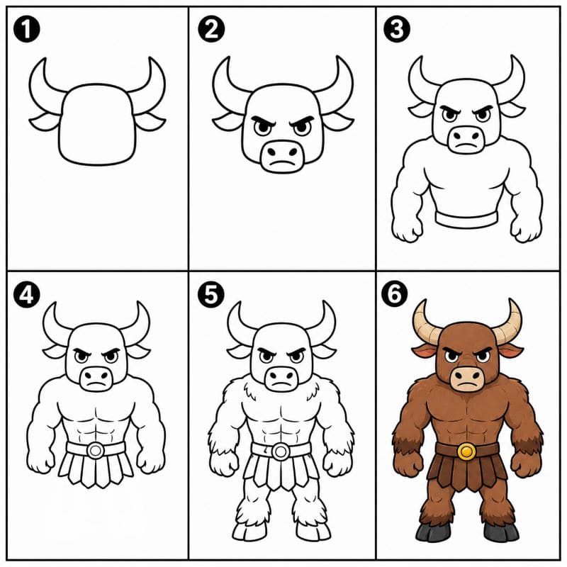 Powerful Minotaur Drawing Ideas
