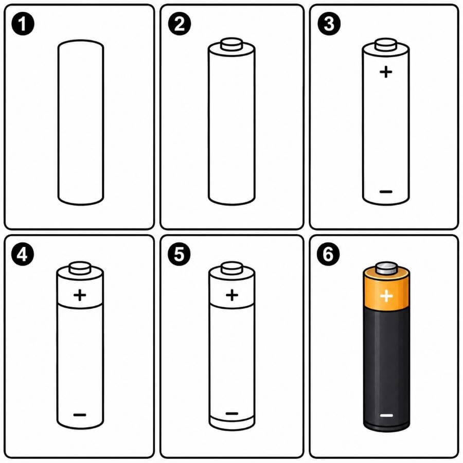 Remote Control Battery Drawing Ideas