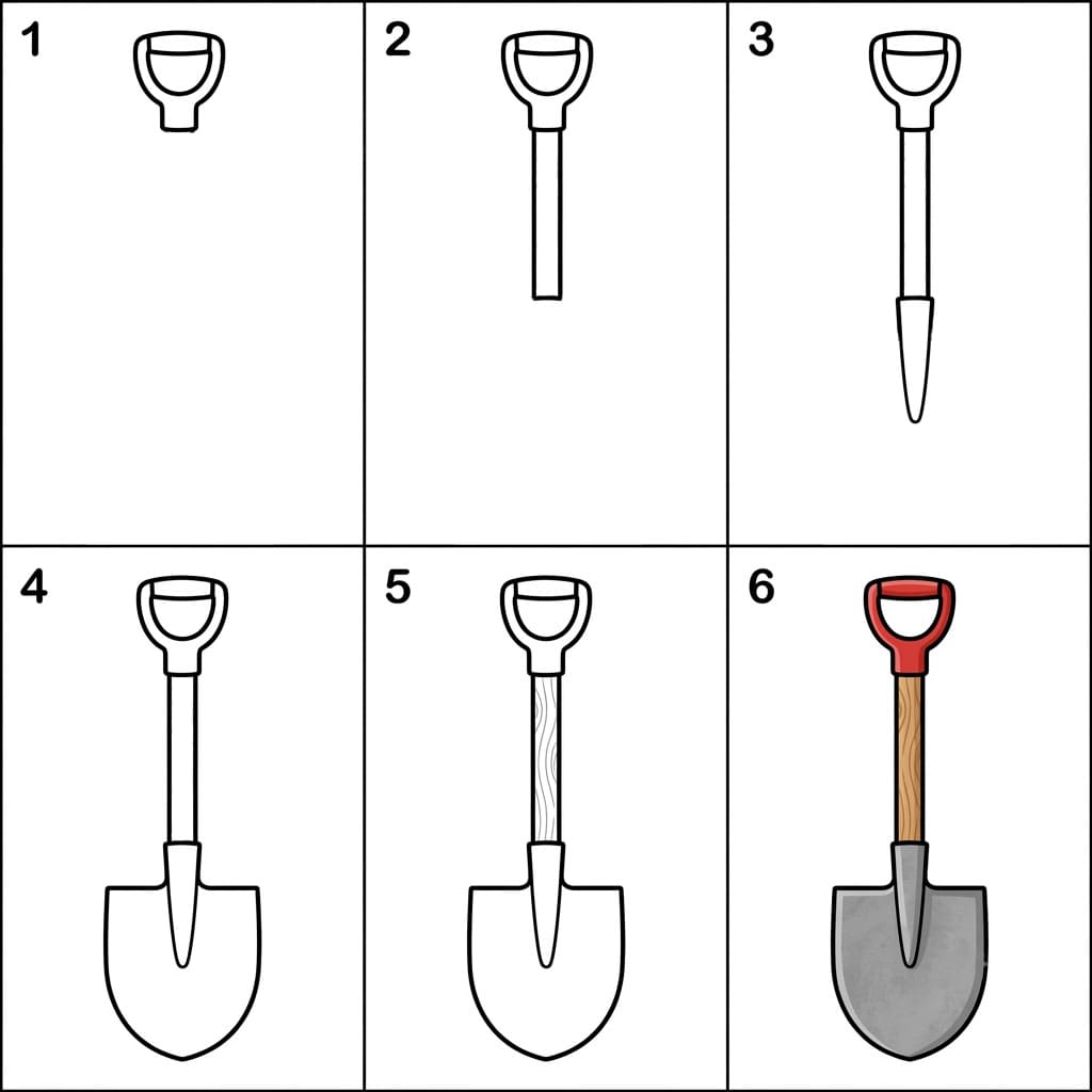 Shovel Drawing Ideas
