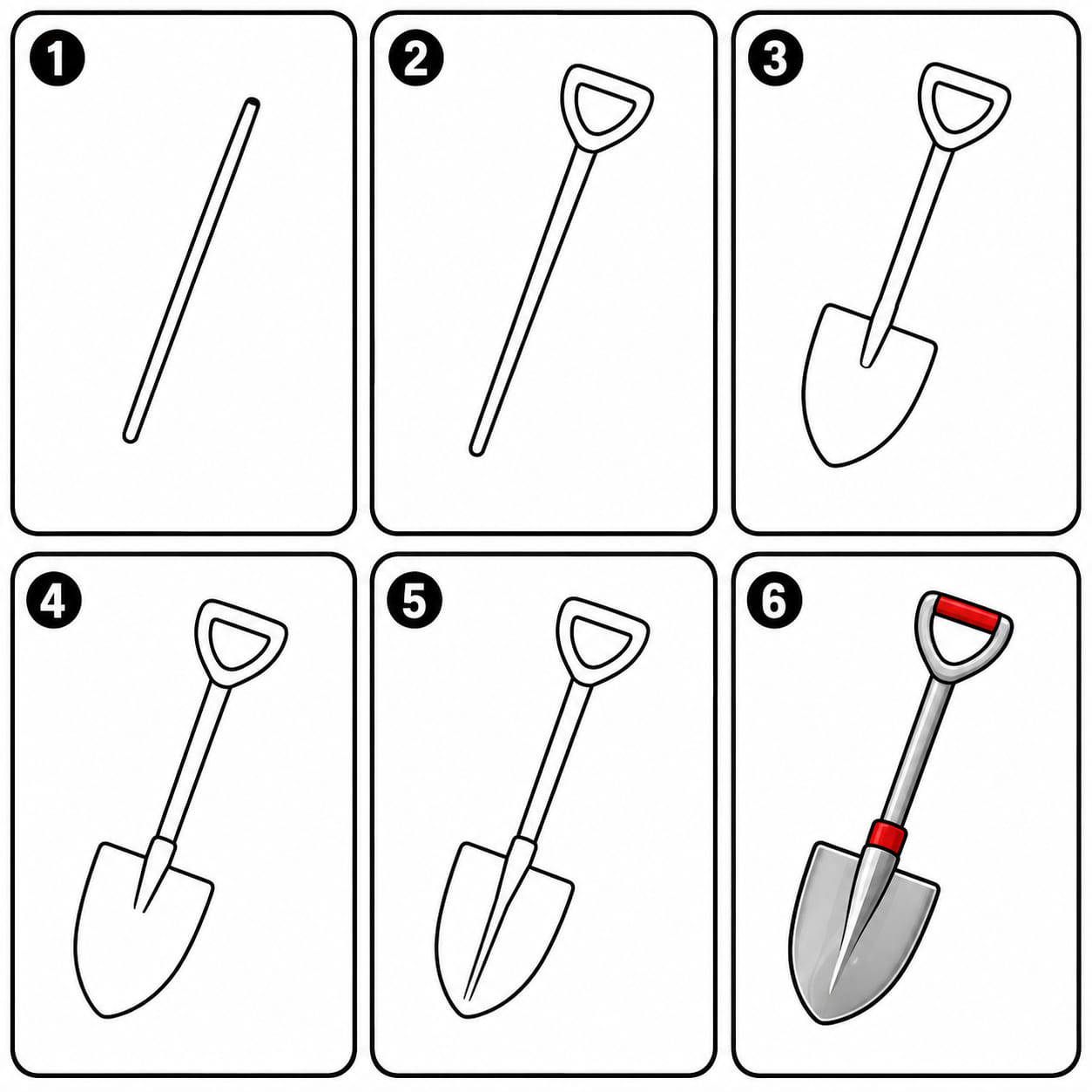 Steel shovel Drawing Ideas