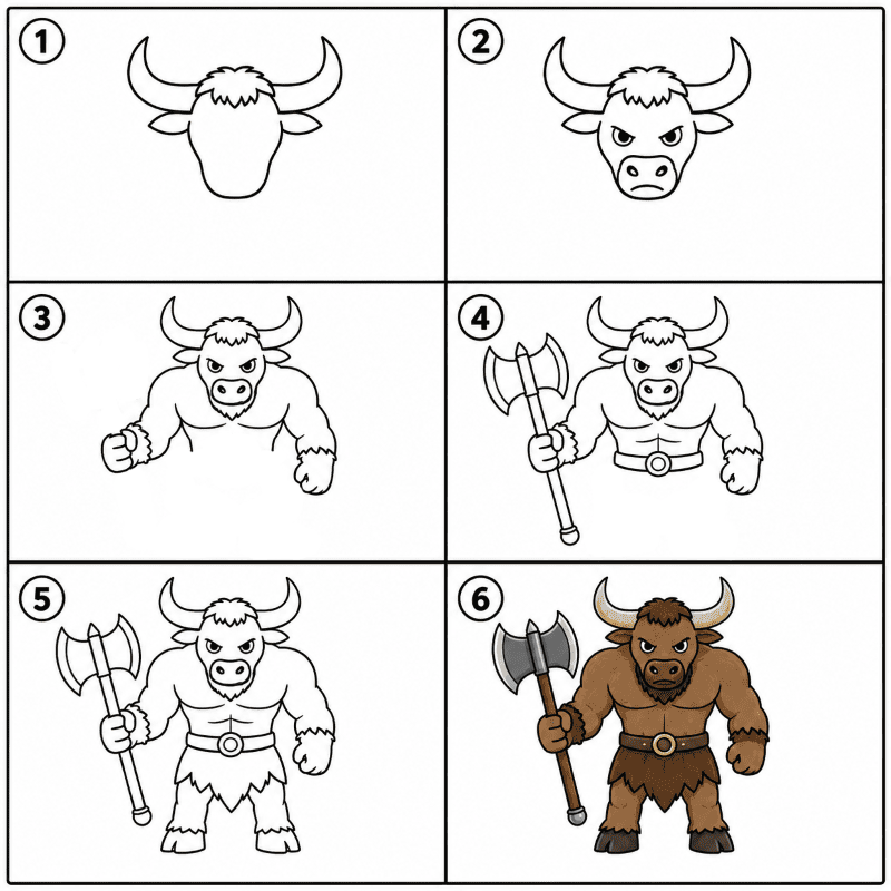 Minotaur Drawing Ideas