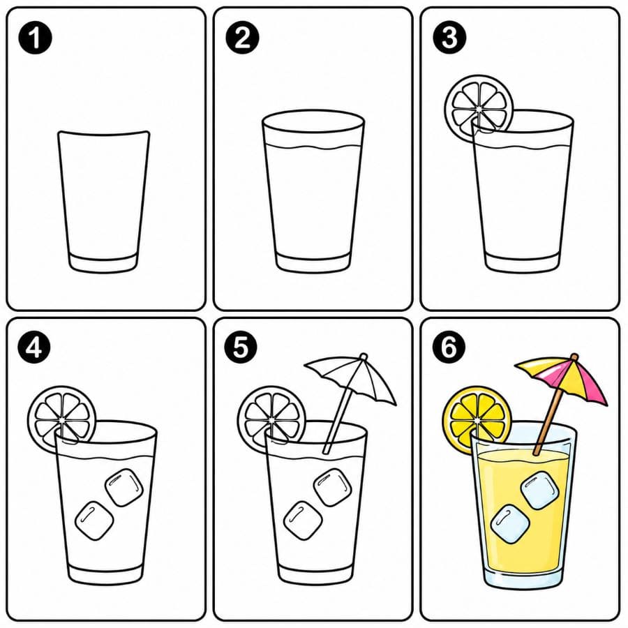 Summer Lemonade Drawing Ideas