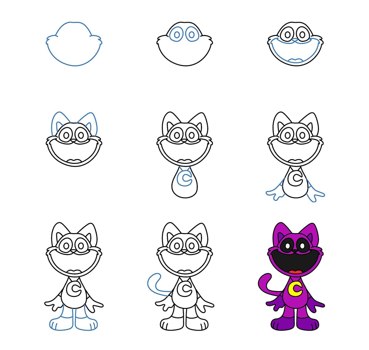 Catnap Smiling Critters Drawing Ideas