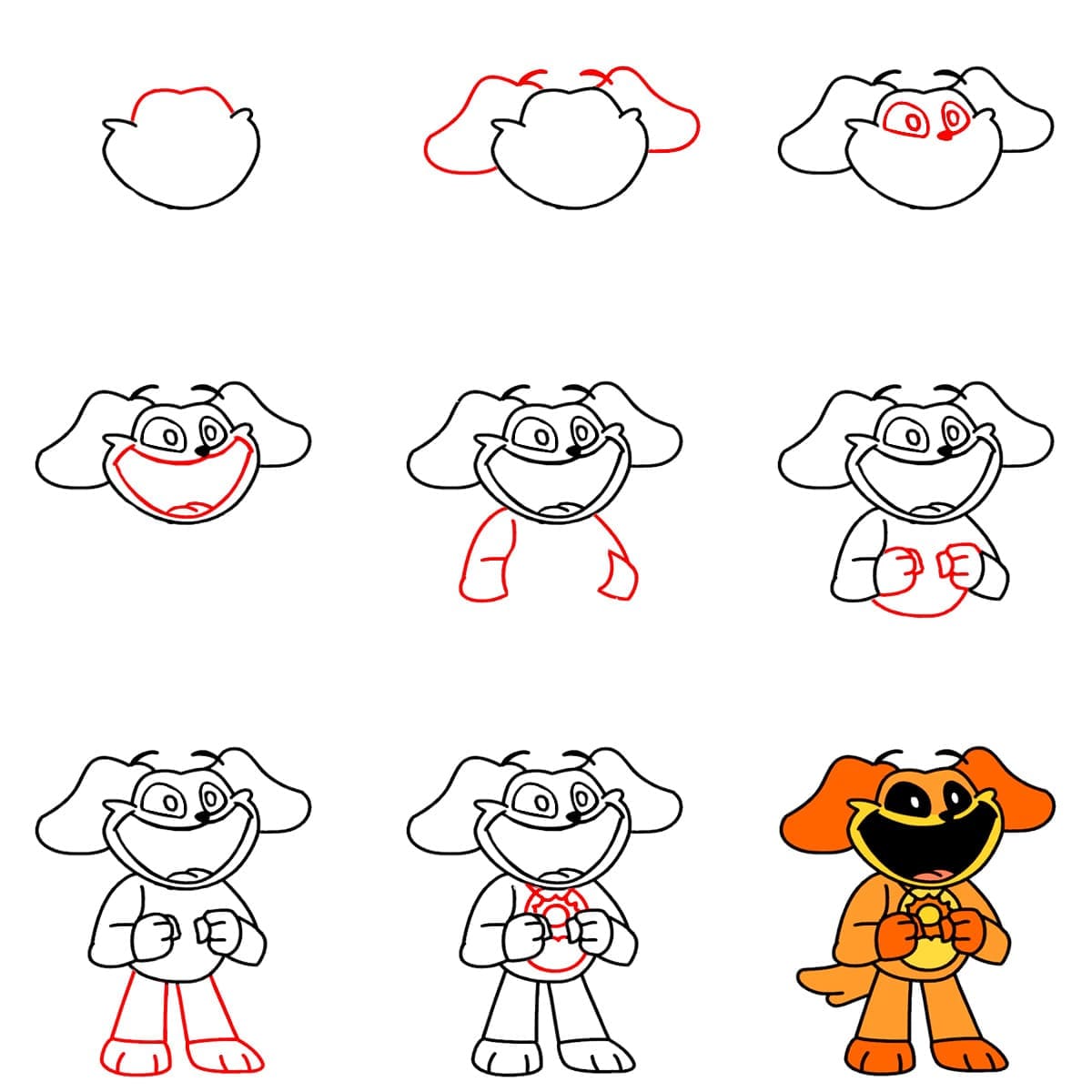 Smiling Critters Dogday Drawing Ideas
