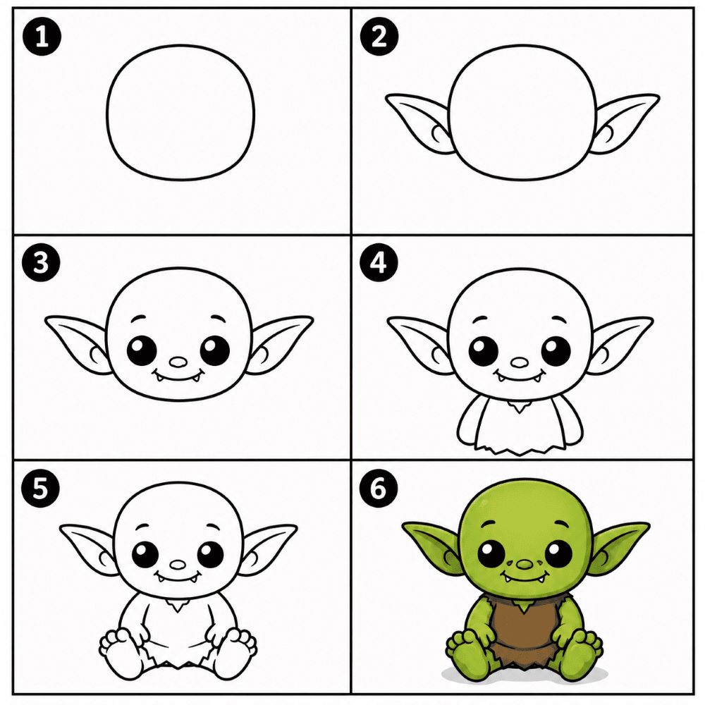 Baby goblin Drawing Ideas