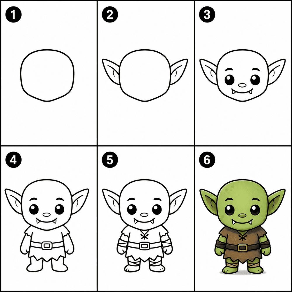 Chibi goblin Drawing Ideas