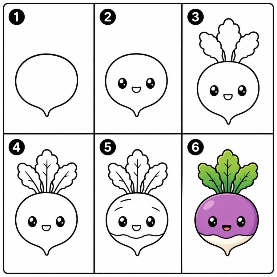 Chibi turnip Drawing Ideas