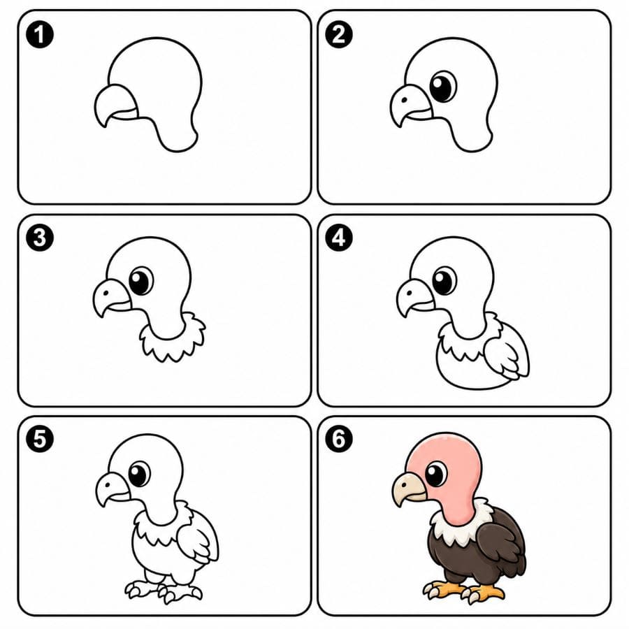 Chibi vulture Drawing Ideas