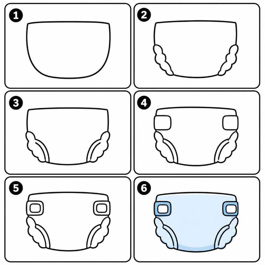 Classic diaper Drawing Ideas
