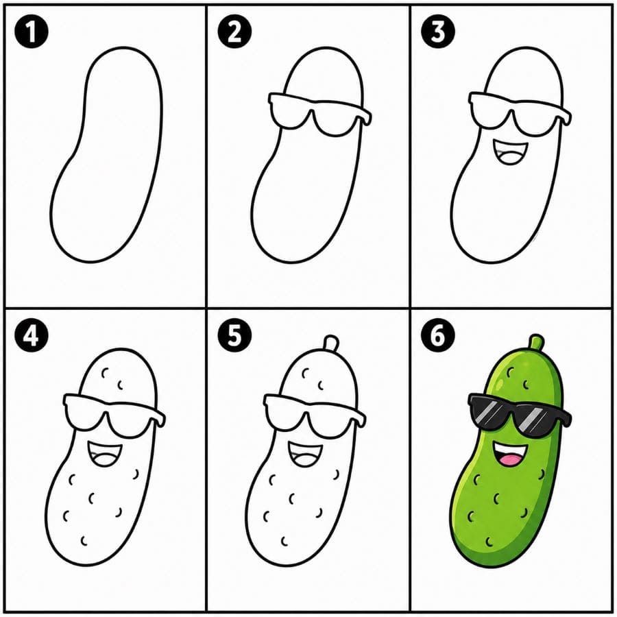 Cool pickle Drawing Ideas