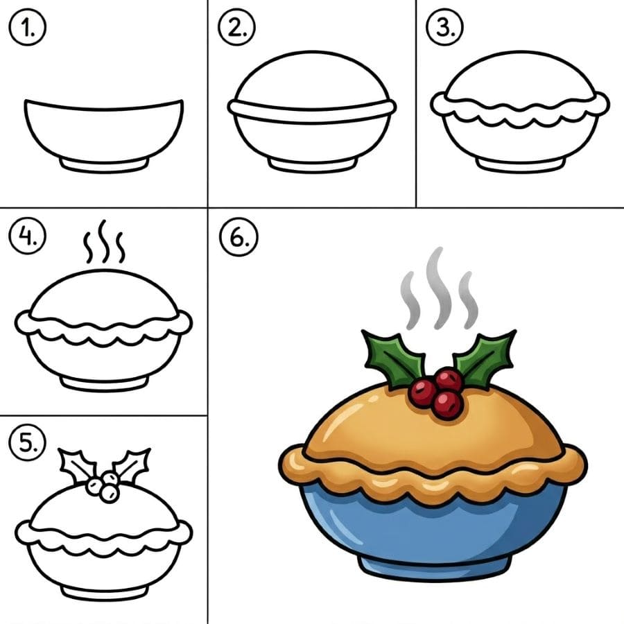 Cranberry pie Drawing Ideas
