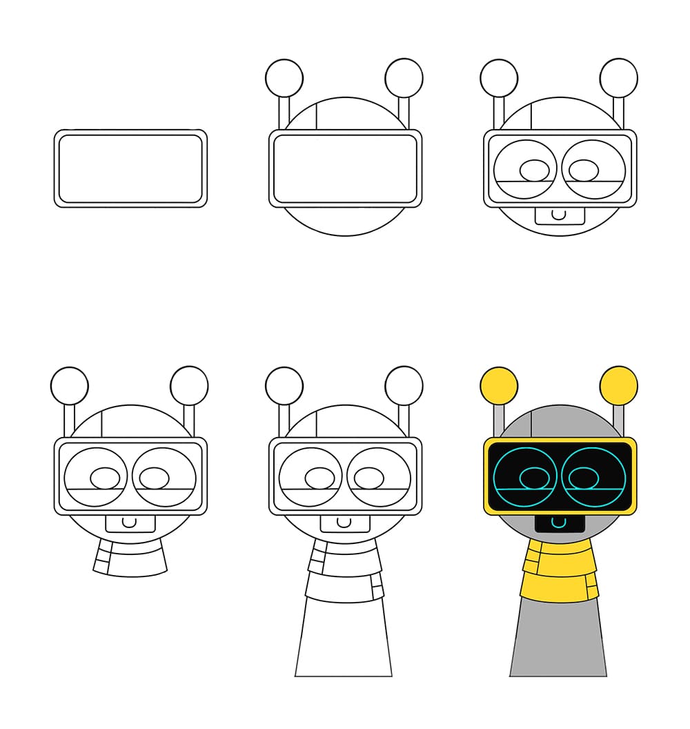 Cute Fun Bot Sprunki Incredibox Drawing Ideas