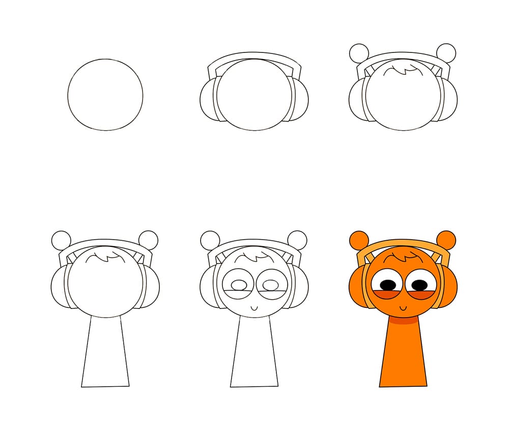 Cute Oren Sprunki Incredibox Drawing Ideas