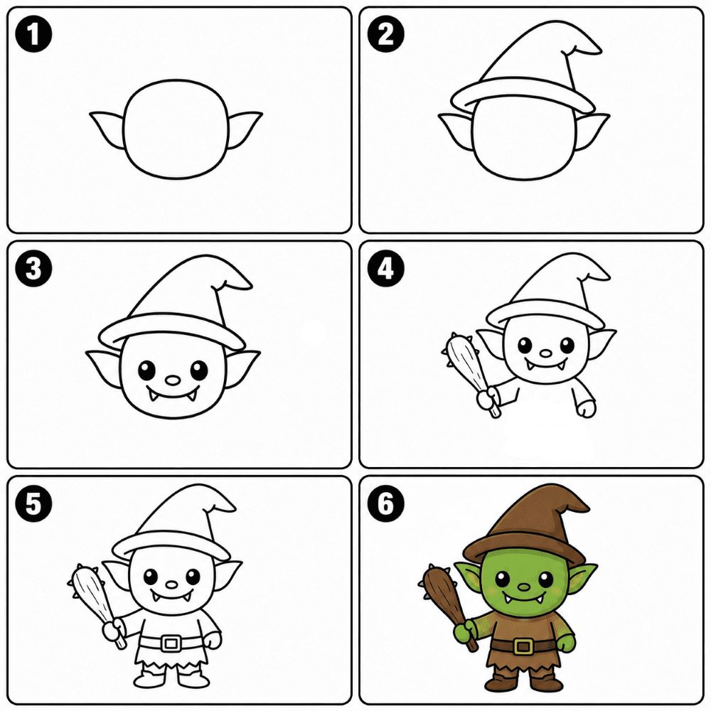 Cute goblin Drawing Ideas
