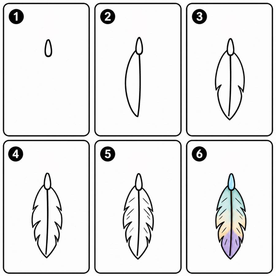 Dreamcatcher feather Drawing Ideas
