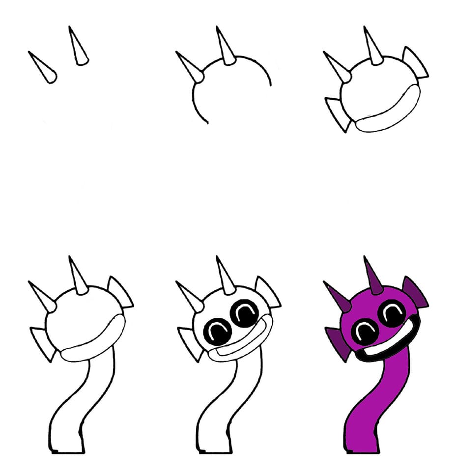 Durple Phase 3 Sprunki Incredibox Drawing Ideas