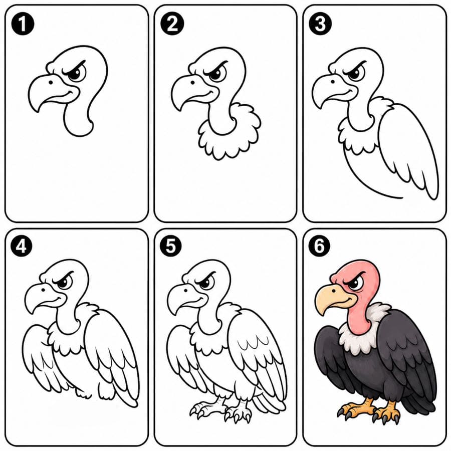 Evil vulture Drawing Ideas