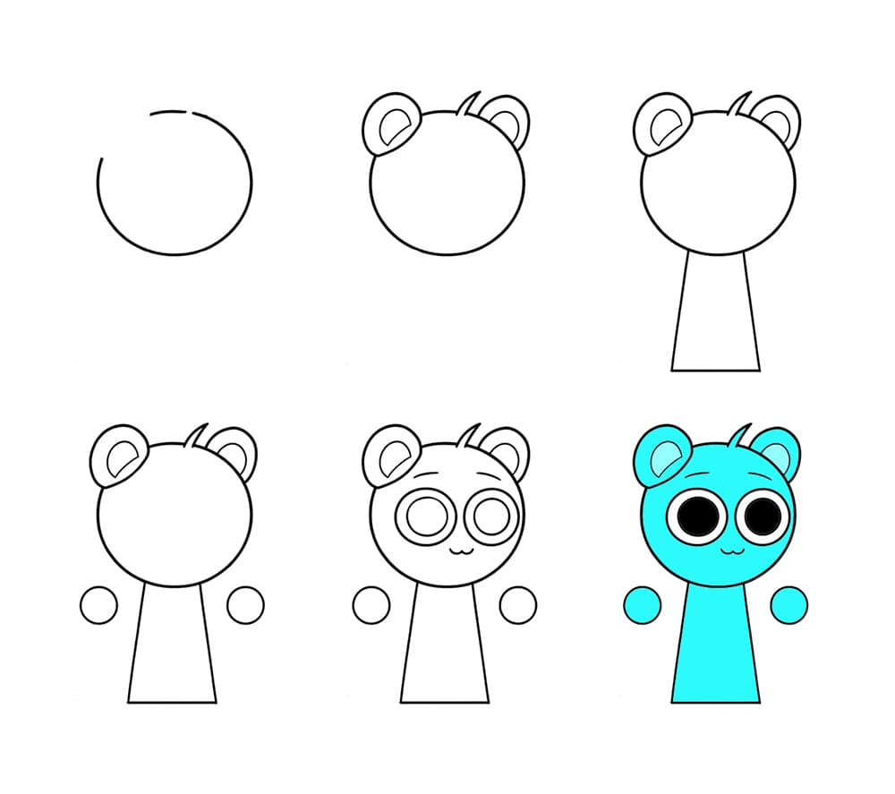Friendly Sky Sprunki Incredibox Drawing Ideas