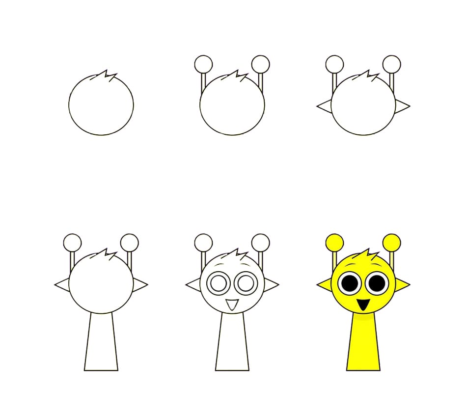 Funny Simon Sprunki Incredibox Drawing Ideas