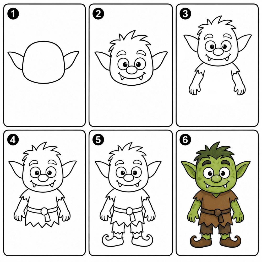 Funny goblin Drawing Ideas
