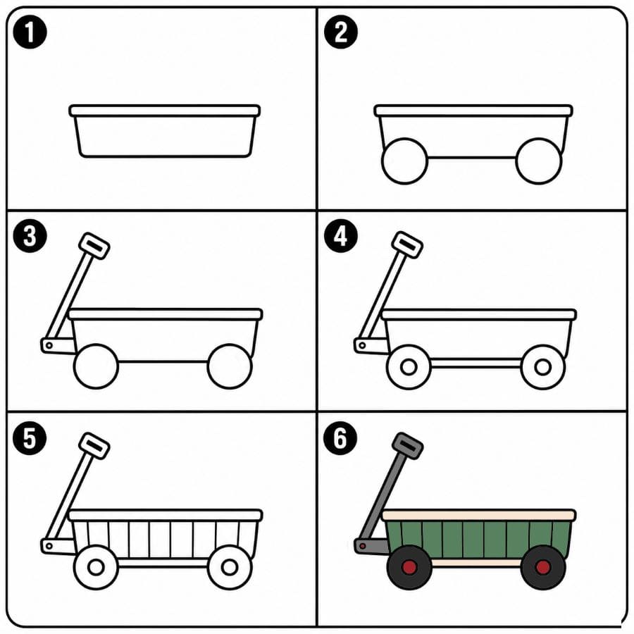 Garden wagon Drawing Ideas