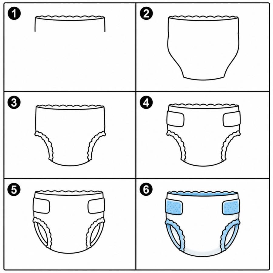 High-waist diaper Drawing Ideas