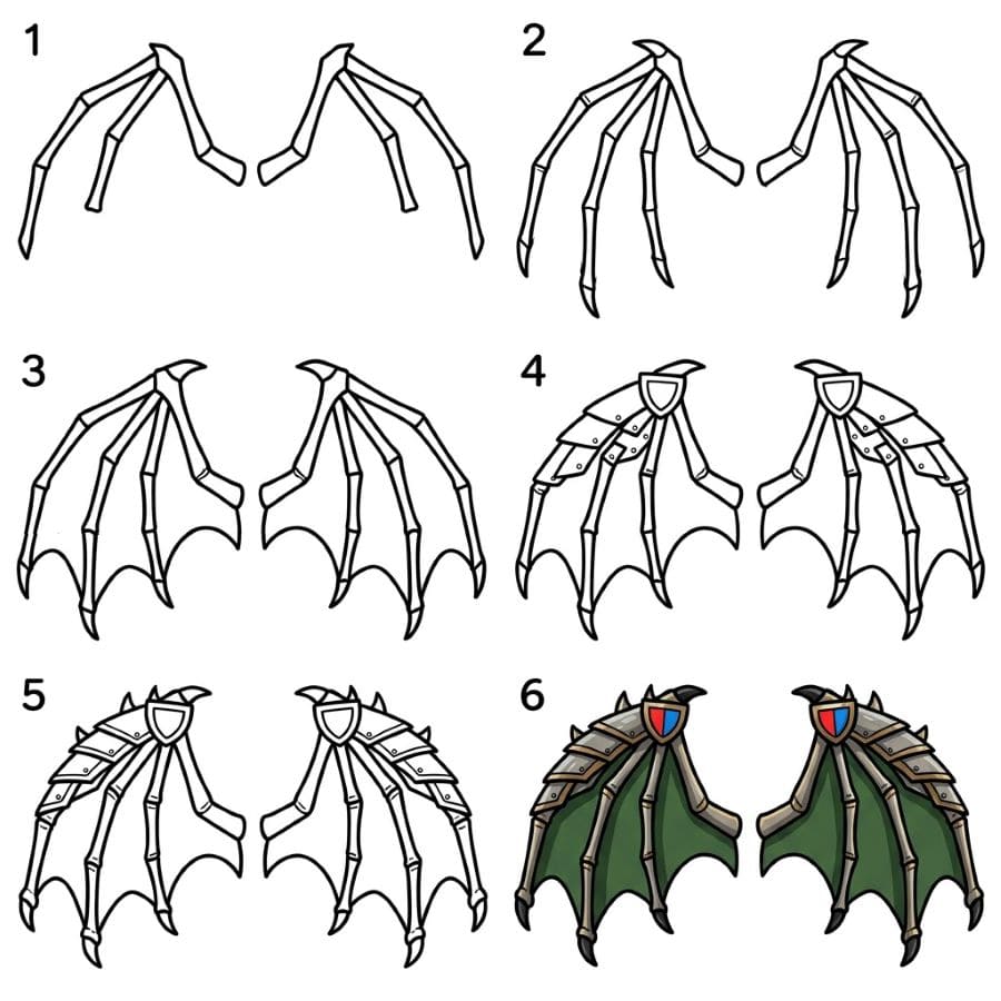 Dragon Wings Drawing Ideas