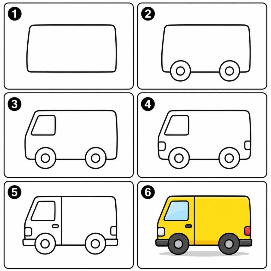 Minimal van Drawing Ideas