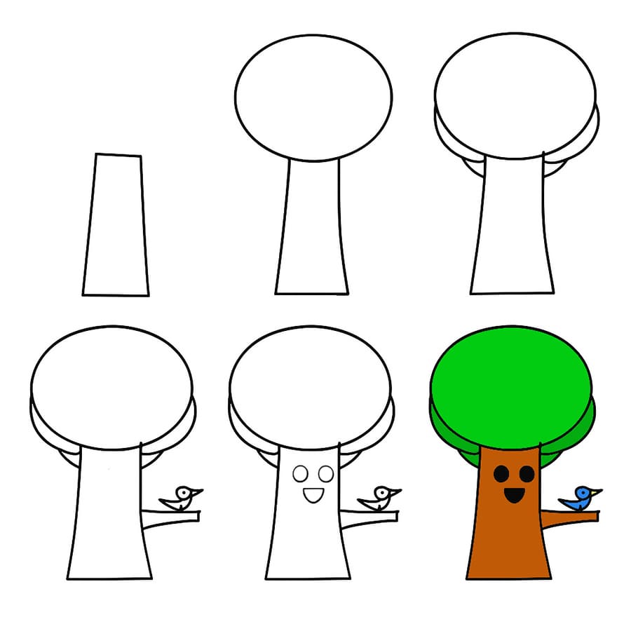 Mr Tree with Bird Sprunki Incredibox Drawing Ideas