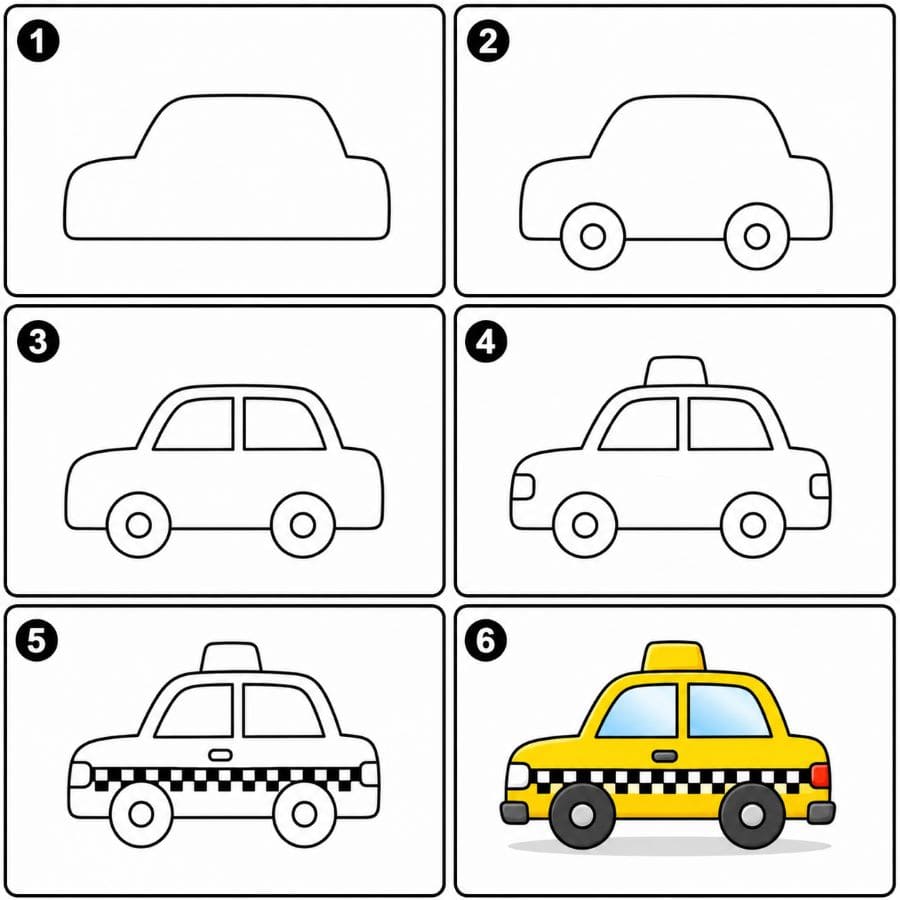 NYC taxi Drawing Ideas