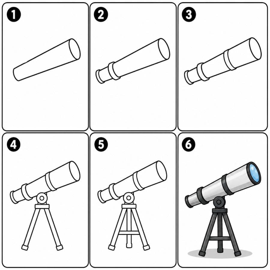 Telescope Drawing Ideas