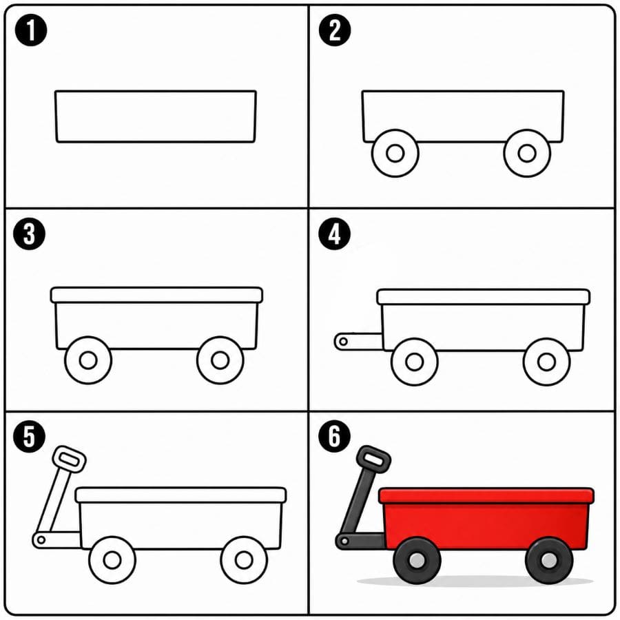 Wagon Drawing Ideas