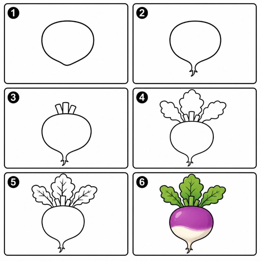 Turnip Drawing Ideas