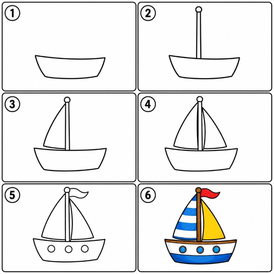 Sailing yacht Drawing Ideas