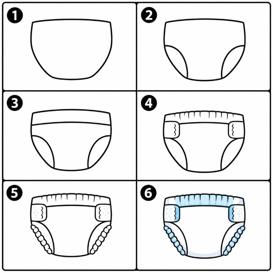 Diaper Drawing Ideas