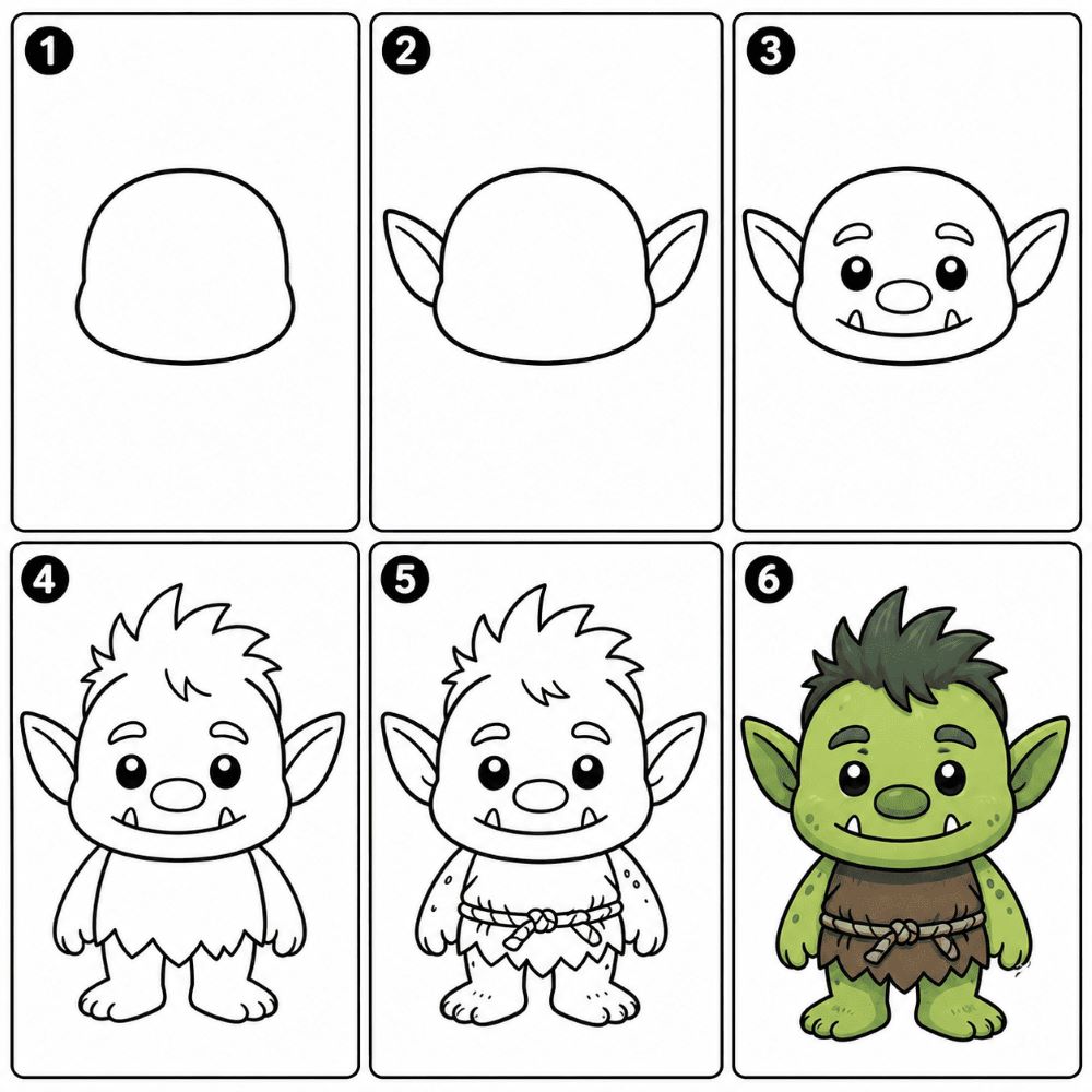 Troll goblin Drawing Ideas