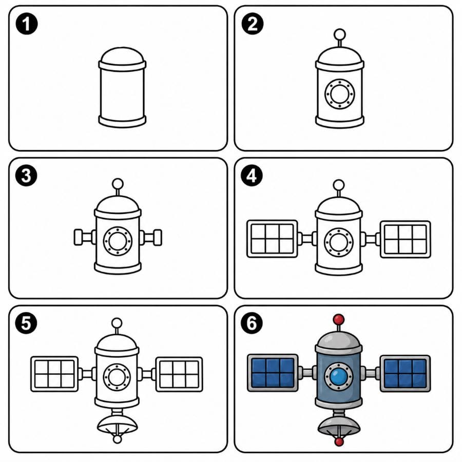 Vintage satellite Drawing Ideas