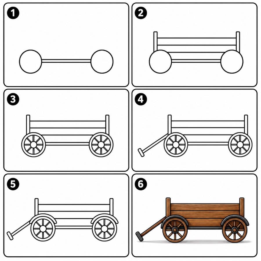 Vintage wagon Drawing Ideas