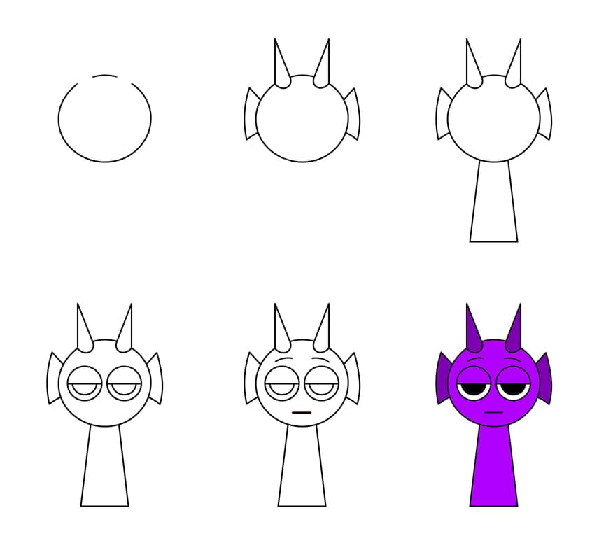 Bored Durple Sprunki Incredibox Drawing Ideas
